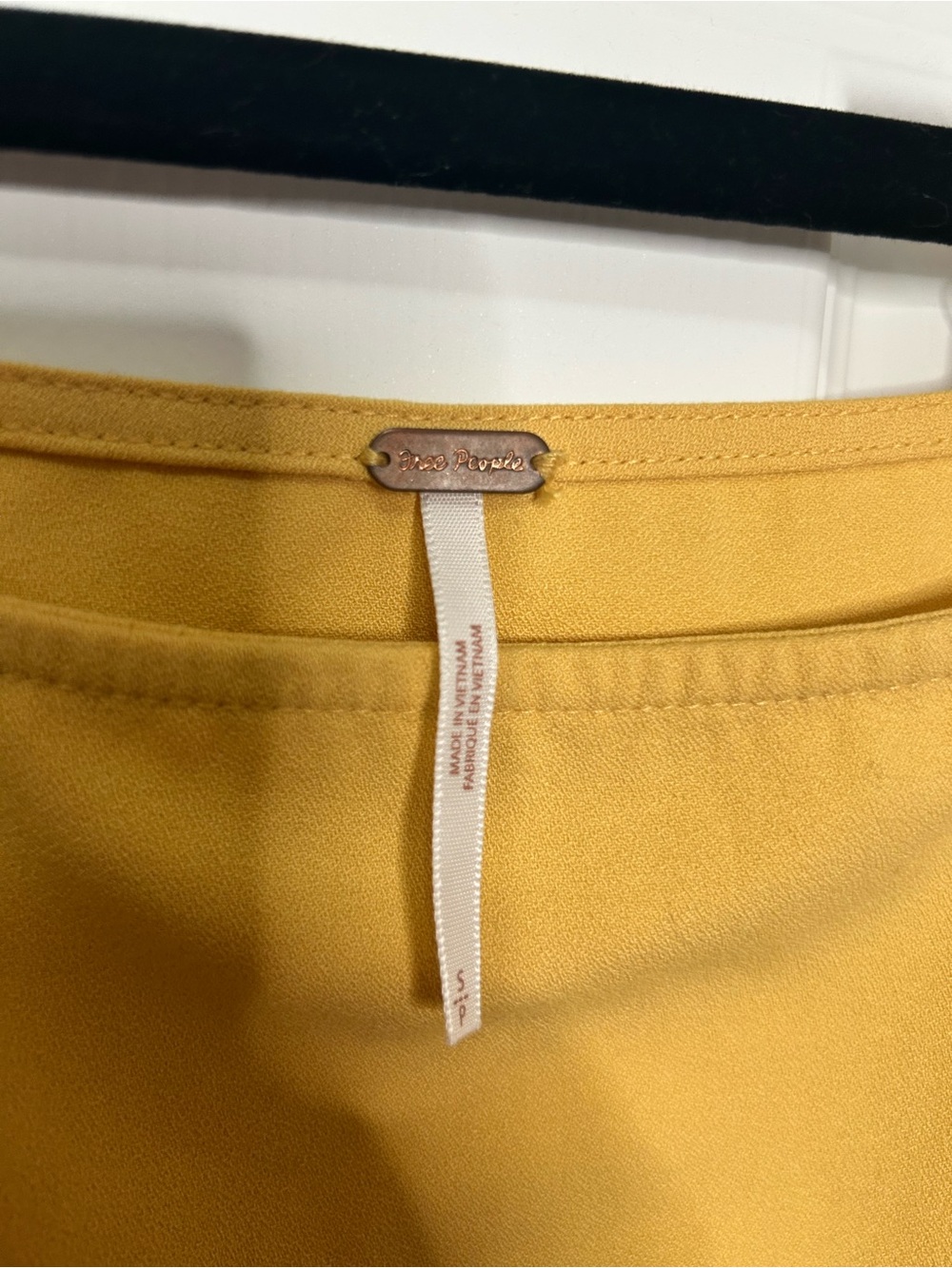 Free People Yellow Lace-Up Grommet Tank Top Boho Festival Cami - Picture 3 of 7